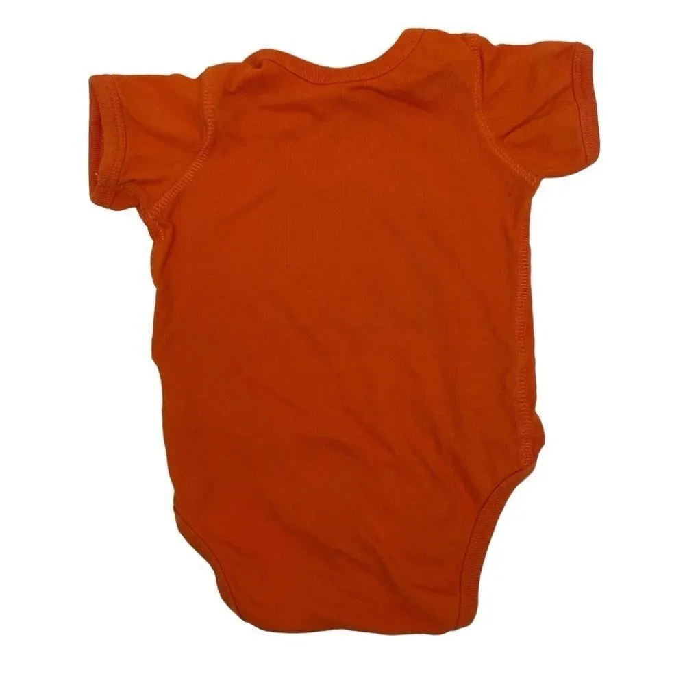 Rabbit Skins Onesie Future Hunting Buddy Orange & Black Baby Boy Size 6 months